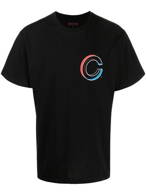 CLOT Globe logo-print short-sleeve T-shirt - Orange