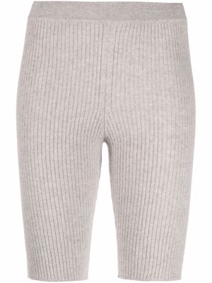 Loulou Studio Amalfita ribbed-knit shorts - Grey
