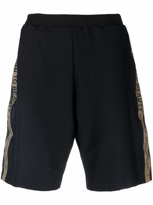 ETRO logo-tape casual shorts - Black