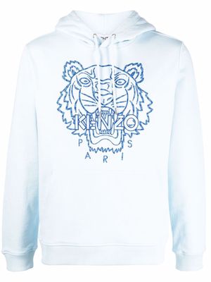 Kenzo embroidered Tiger hoodie - Blue