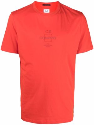 C.P. Company logo-print cotton T-shirt - Red