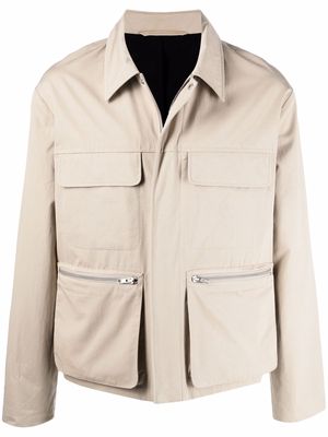 Filippa K Patrick zip-up shirt jacket - Neutrals