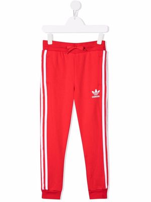 adidas Kids logo-print track pants - Red