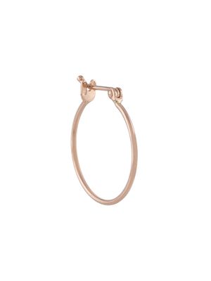 Dodo 9kt rose gold small single hoop earring - Pink