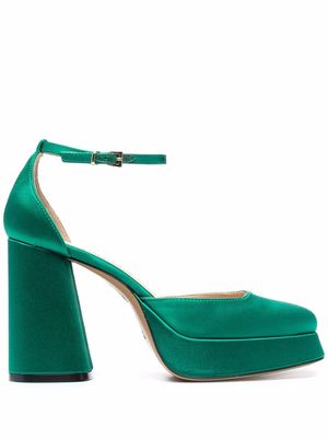 Roberto Festa Nicla square-toe pumps - Green