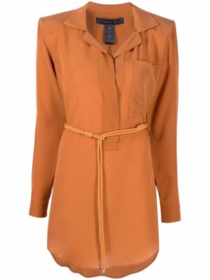 Federica Tosi braided-detail silk blouse - Orange