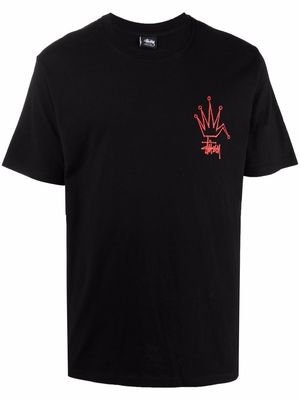 Stussy chest logo-print T-shirt - Black