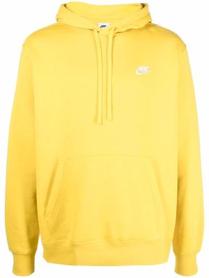 Nike embroidered-logo hoodie - Yellow