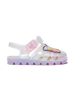 Sophia Webster Mini unicorn iridescent jelly sandals - Silver