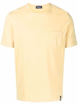 Drumohr pocketed short-sleeve T-shirt - Yellow