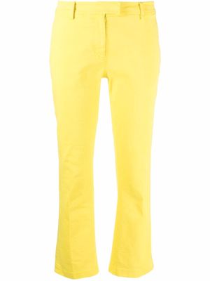 Nº21 slim-cut ankle-length trousers - Yellow