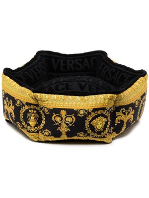 Versace Barroco-pattern pet bed - Black