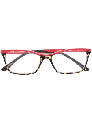 Etnia Barcelona contrast cat-eye glasses - Red