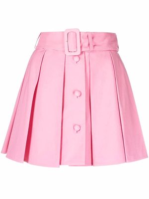 Patou belted pleated skirt - Pink