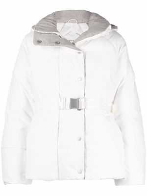 Canada Goose belted-waist padded jacket - White