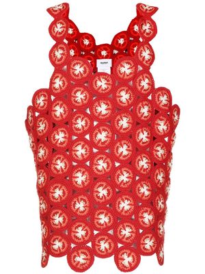 Doublet crocheted tank top - Red