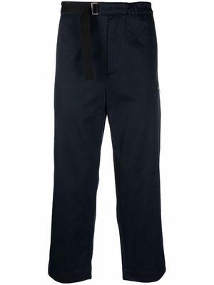 OAMC cropped flared trousers - Blue