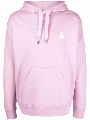 Isabel Marant logo patch hoodie - Pink