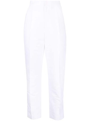 Dice Kayek high-waist tapered trousers - White