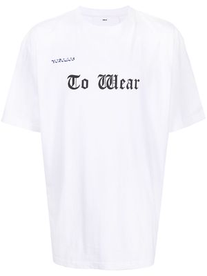 Toga slogan-print T-shirt - White