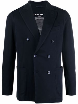 Circolo 1901 peak-lapels double-breasted blazer - Blue