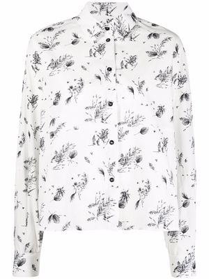 Woolrich sketch-style print shirt - White