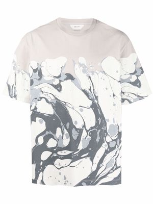 Z Zegna abstract-print crewneck T-shirt - Neutrals