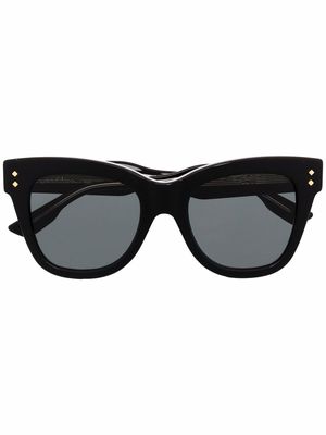 Gucci Eyewear cat eye-frame tinted sunglasses - Black