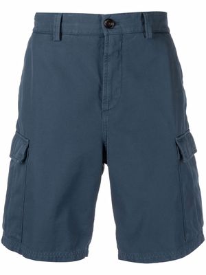 Brunello Cucinelli mid-rise cargo shorts - Blue