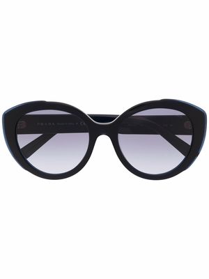 Prada Eyewear tinted oversize-frame sunglasses - Blue