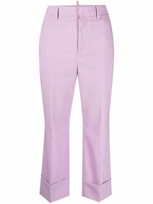 Dsquared2 cropped tailored trousers - Purple