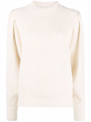 Isabel Marant ribbed-knit jumper - White