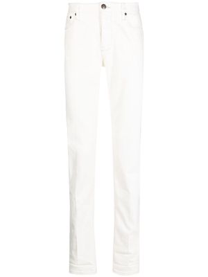 Emporio Armani washed straight-leg jeans - White