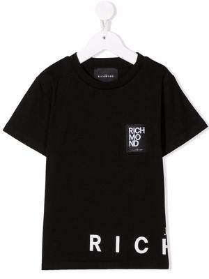 John Richmond Junior logo-print short-sleeved T-shirt - Black