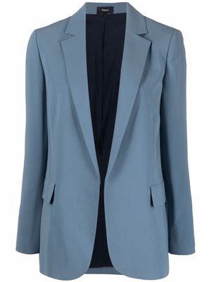 Theory crepe open-front blazer - Blue