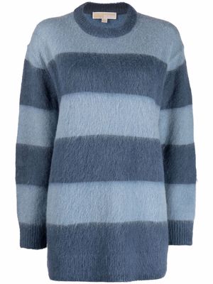 Michael Michael Kors stripe-pattern relaxed-fit jumper - Blue