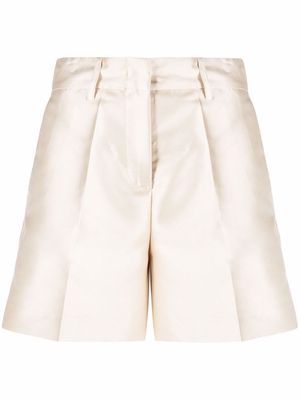 Blanca Vita Penelope tailored shorts - Neutrals