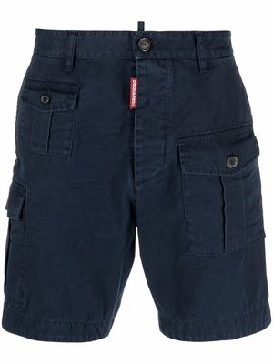 Dsquared2 slim-cut cotton cargo shorts - Blue