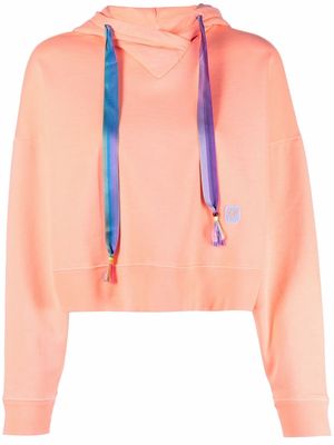 Forte Forte cotton cropped hoodie - Orange