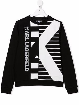 Karl Lagerfeld Kids logo-print sweatshirt - Black