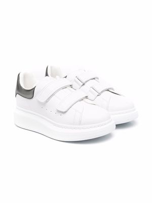 Alexander McQueen Kids leather touch-strap sneakers - White