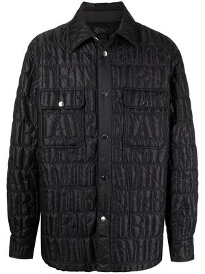 AMIRI quilted buttoned bomber jacket - Black