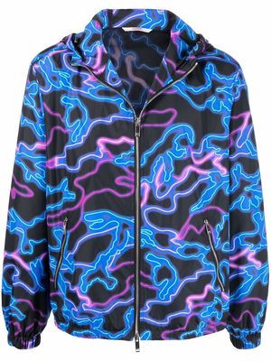 Valentino Neon Camou jacket - Blue