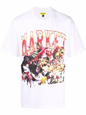 MARKET graphic-logo print T-shirt - White