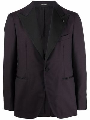 Tagliatore contrasting lapels dinner jacket - Black