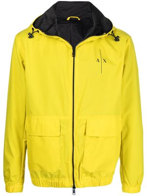 Armani Exchange hooded lightweight jacket - Yellow