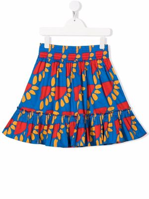 Stella McCartney Kids Graphic Sun-print mini skirt - Blue