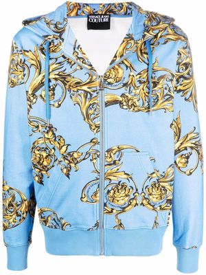 Versace Jeans Couture Regalia Baroque zip-up hoodie - Blue