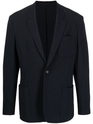 PAUL SMITH textured single-breasted blazer - Blue