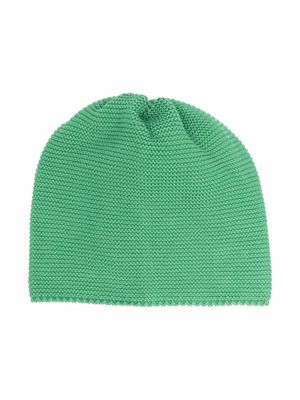 Little Bear chunky knitted beanie - Green
